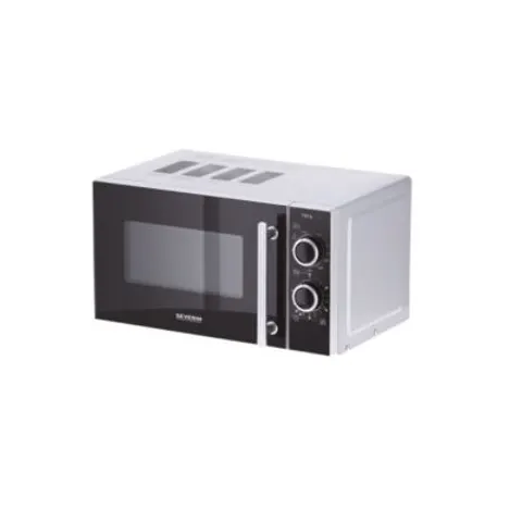 Microondas con Grill MW 7771 20L 700W (Negro/Plateado) - SEVERIN – imagen 1