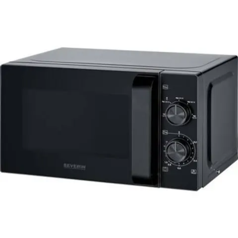 Severin 7790 Mikrowelle Schwarz, Edelstahl Timerfunktion – Bild 1