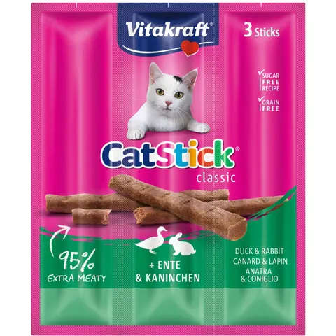 Vitakraft CAT-STICK MINI ANATRA E CONIGLIO – immagine 1