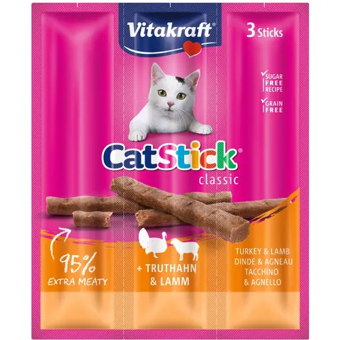 Vitakraft CAT STICK MINI TACCHINO E AGNELLO – immagine 1