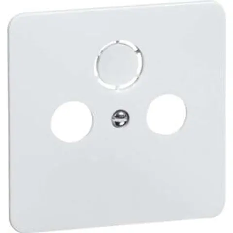 Peha Standard centraalplaat voor coax levend wit – afbeelding 1