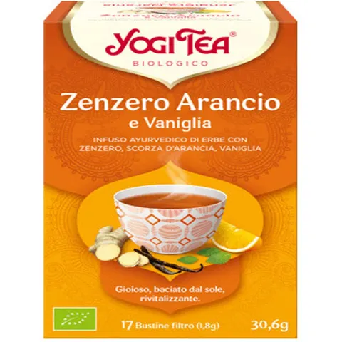 Yogi Tea - Zenzero Arancio E Vaniglia 17 Bustine Da 1 8 Grammi – immagine 1