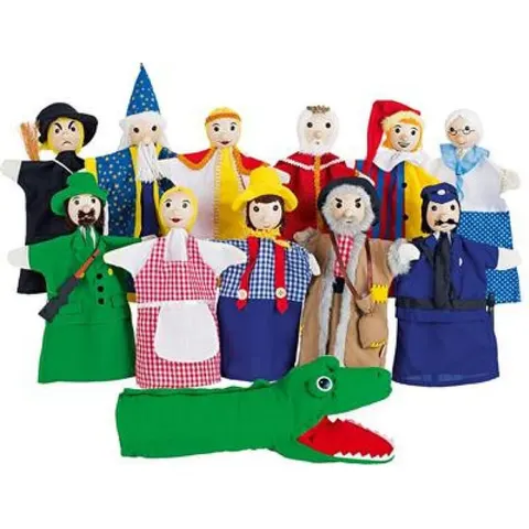 GOKI Handpoppen - Set Van 12 - H27Cm - 4 Jaar – afbeelding 1