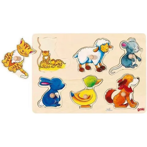 Goki Bildpuzzle Mutter & Kind – mehrfarbig – Bild 1