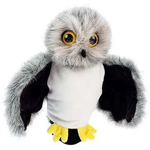 Beleduc Handpuppe Eule – grau – Bild 1