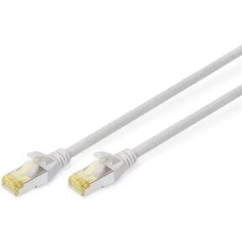 DIGITUS Patchkabel, Kat. 6A, S/FTP, 1,0 m, grau – Bild 1
