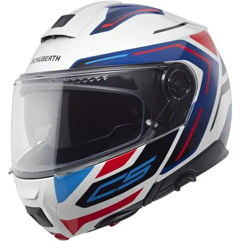 SCHUBERTH - Casco C5 Omega Bianco Rosso,Blu,Bianco M – immagine 1