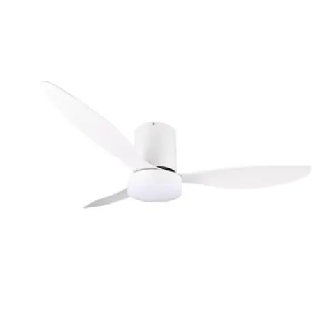 REALITY LEUCHTEN LED Deckenleuchte "GÖTEBORG mit Ventilator, Deckenventilator mit Licht inkl Fernbedienung", weiß (weiß matt), 1, Ø 132cm H: 31cm, 1 Stk., Leuch – Bild 1