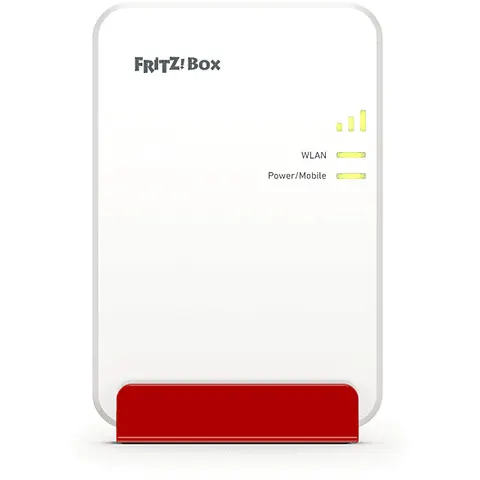 FRITZ Modem Box 6860 5g-bianco/rosso – immagine 1