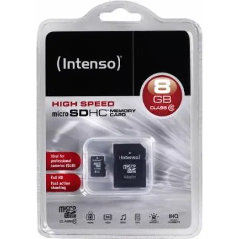 INTENSO MicroSDHC Card 3413460, 8 GB – Bild 1