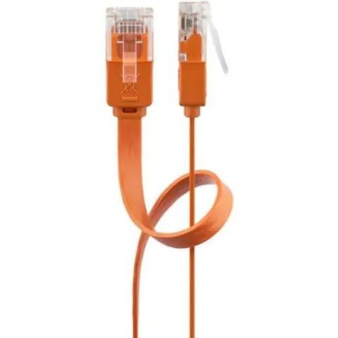 GOOBAY 96321 - Cable plano CAT.6a naranja 2 m – imagen 1