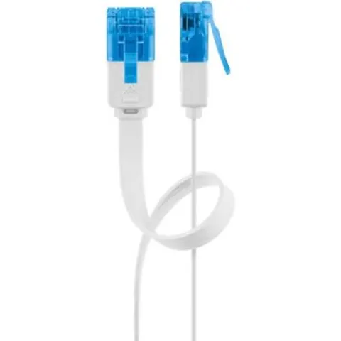 GOOBAY 96325 - Cable plano Cat.6a blanco 2 m – imagen 1