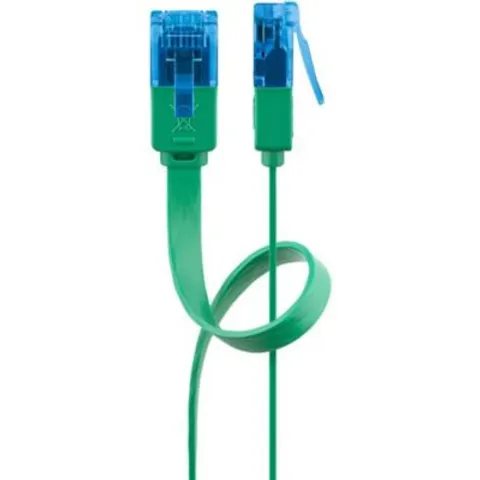 GOOBAY 96330 - Cable plano Cat.6a verde 3 m – imagen 1