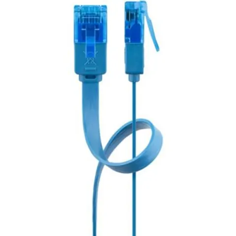 GOOBAY 96339 - Cable plano Cat.6a azul 5 m – imagen 1