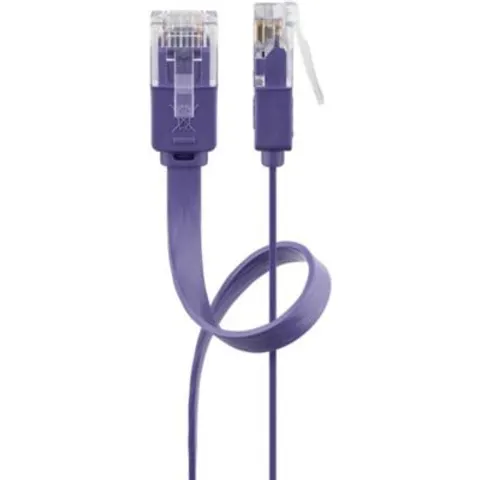GOOBAY 96417 - Cable plano CAT.6 violeta 2 m – imagen 1