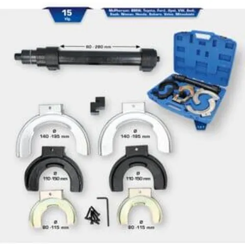BRILLIANT TOOLS Federspanner-Set 15-delig - BT651150 – afbeelding 1