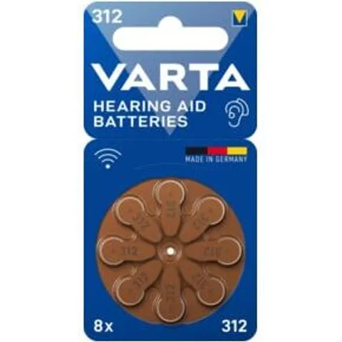 VARTA Hörgerätebatterie 312 Bli 8 – Bild 1