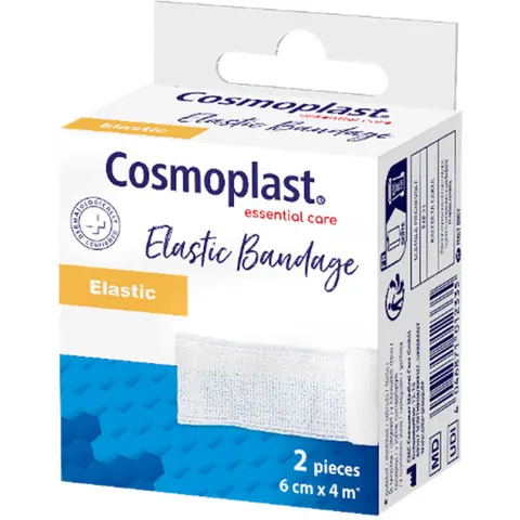 Cosmoplast venda elástica 6x4 cm 2 u – imagen 1