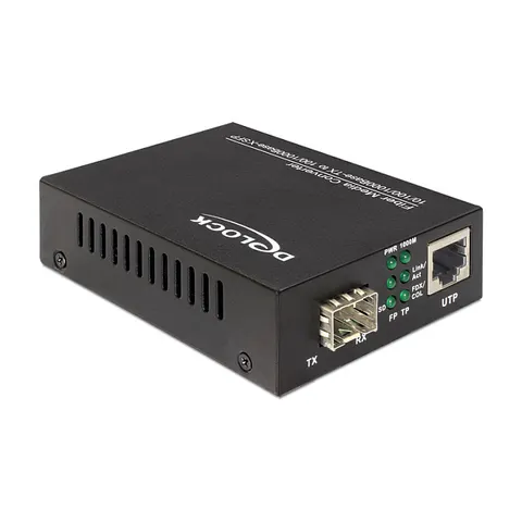 DELOCK 86110 - Convertidor multimedia, Gigabit Ethernet, SFP – imagen 1