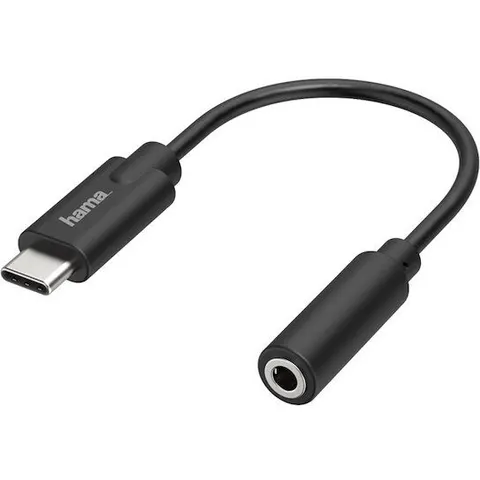 USB-C - 3,5-mm-Klinke Adapter schwarz – Bild 1