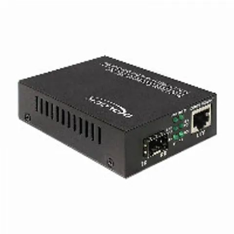 DELOCK 86180 - Convertidor multimedia, Gigabit Ethernet, SFP – imagen 1