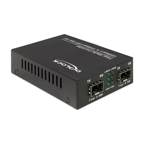 DELOCK 86203 - Convertidor multimedia, Gigabit Ethernet, SFP – imagen 1
