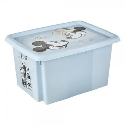 Keeeper Mickey Mouse Storage Box with Lid 15 Litre Cloudy Blue – image 1