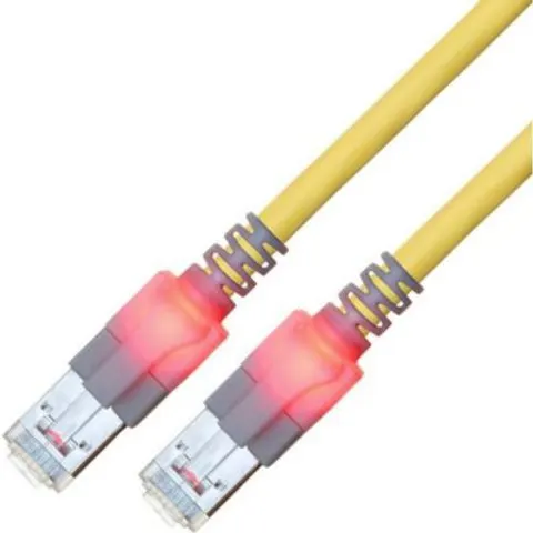 EASYLAN CS1OYCDCD0050 - Cable de conexión CAT de 5 led, DualBoot, S/FTP amarillo – imagen 1