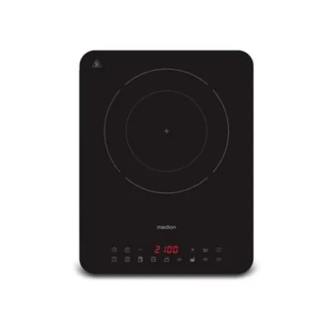 Plaque induction simple Medion MD 100090 2000 W surface verre 24 cm 8 programmes – image 1