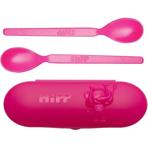 Hipp Spoons Set dinnerware set for travelling Pink – image 1