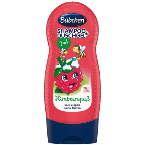 Bübchen Framboos Fun Shampoo & Douchegel - 230ml – afbeelding 1