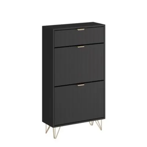 Vicco Armoire à chaussures Noir 60x107.5cm 2 compartiments – image 1