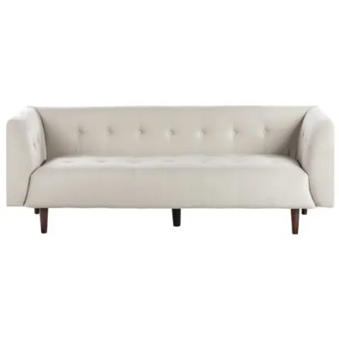 BYSKE - Driezitsbank - Lichtbeige - Polyester – afbeelding 1