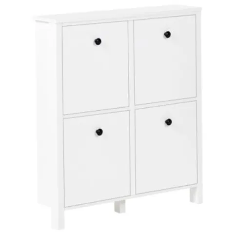 GIBSON - Schoenenkast 4 vakken - Wit - MDF – afbeelding 1
