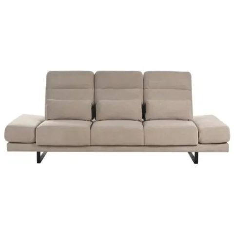 IKAST - Driezitsbank - Taupe - Polyester – afbeelding 1