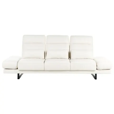 IKAST - Driezitsbank - Gebroken wit - Polyester – afbeelding 1