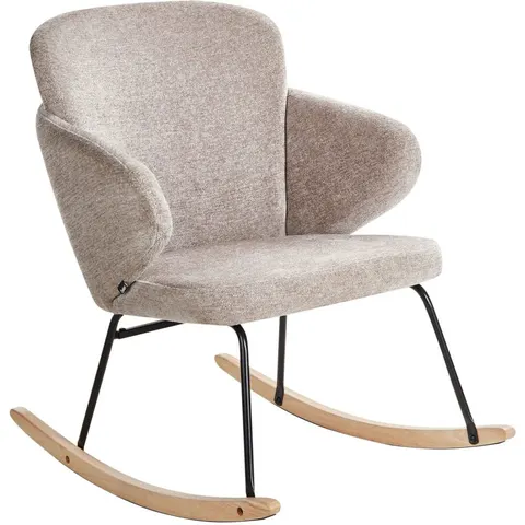 VIKEN - Schommelstoel - Taupe - Polyester – afbeelding 1