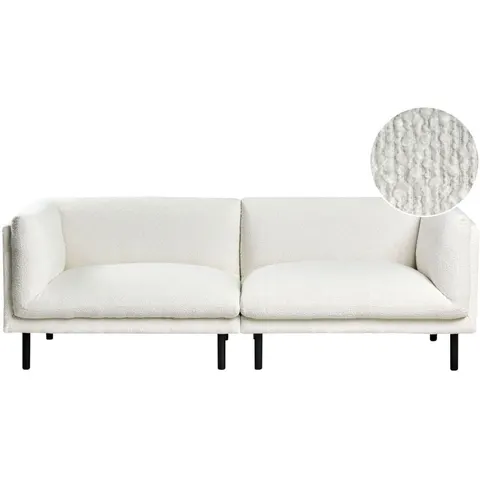 VORGOD - Driezitsbank - Off-white - Bouclé – afbeelding 1