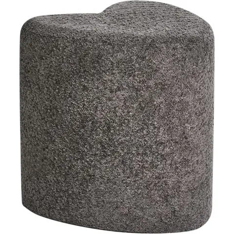 SCOTIA - Poef - Donkergrijs - Chenille – afbeelding 1