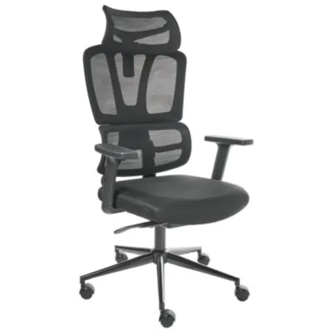 OMEGA - Bureaustoel - Zwart - Mesh – afbeelding 1