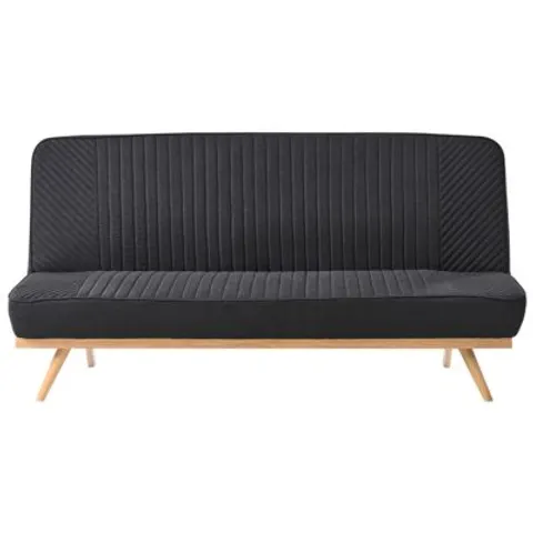 KALFAFELL - Slaapbank - Zwart - Polyester – afbeelding 1