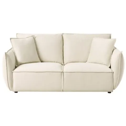 KUNES - Driezitsbank - Lichtbeige - Polyester – afbeelding 1