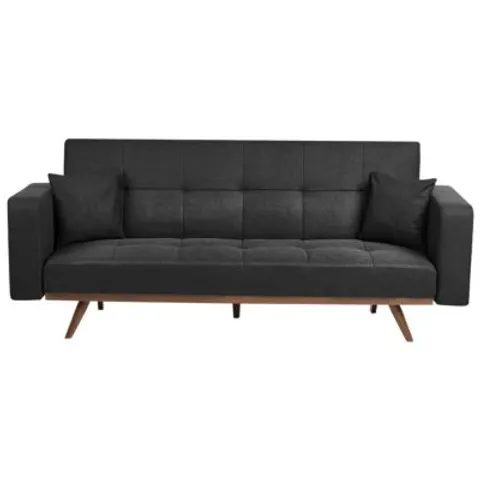 HJULBY - Driezitsbank - Zwart - Polyester – afbeelding 1