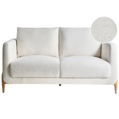 GIMO - Tweezitsbank - Wit - Bouclé – afbeelding 1