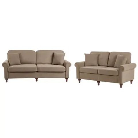 GINNERUP - Bankenset - Bruin - Polyester – afbeelding 1