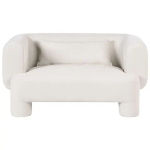 HOGBO - Tweezitsbank - Wit - Polyester – afbeelding 1