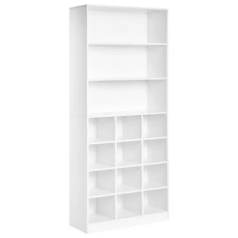 LAJAMANU - Schoenenkast - Wit - MDF – afbeelding 1