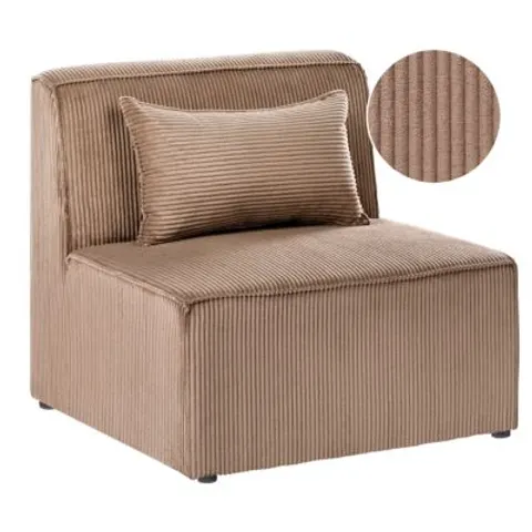 LEMVIG - Zitmodule - Zandbeige - Corduroy – afbeelding 1