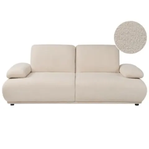 NACKA - Driezitsbank - Beige - Bouclé – afbeelding 1