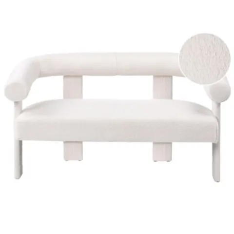 ILBRO - Tweezitsbank - Gebroken wit - Bouclé – afbeelding 1